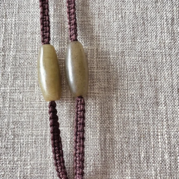 Antique Chinese Hand Carved Pierced Hetian Jade Pendant Necklace - Picture 4 of 8